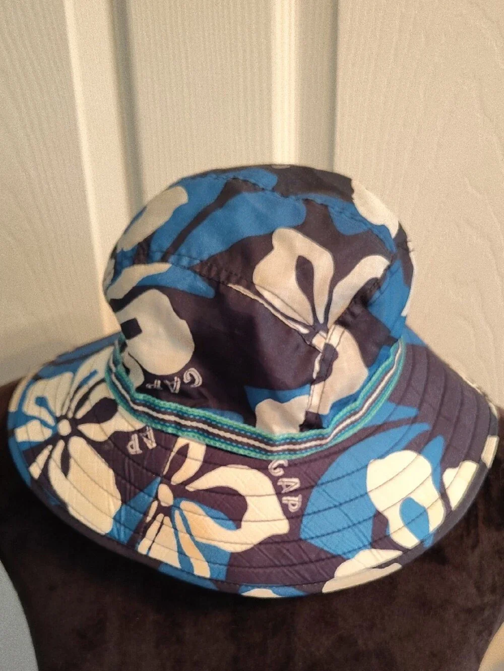 Baby GAP Navy and Blue Floral Bucket Hat